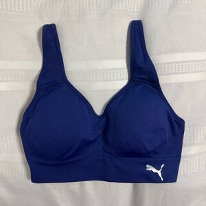 Puma Medium-Impact Sports Bra in Royal Blue